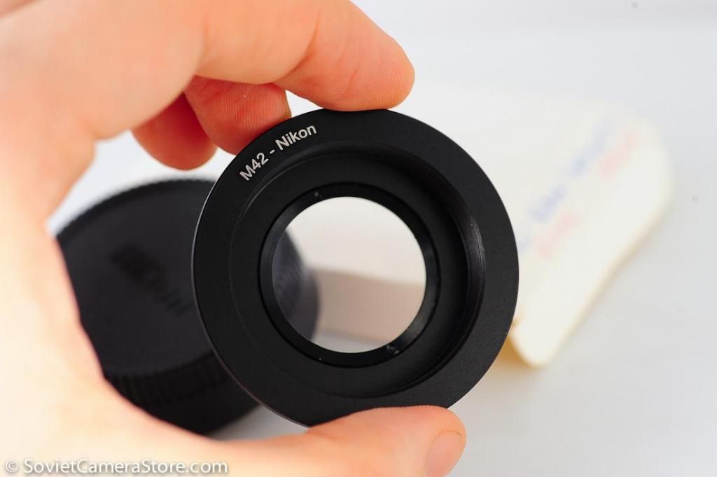 Adaptador lente M42 A Nikon con vidrio Enfoque al Infinito