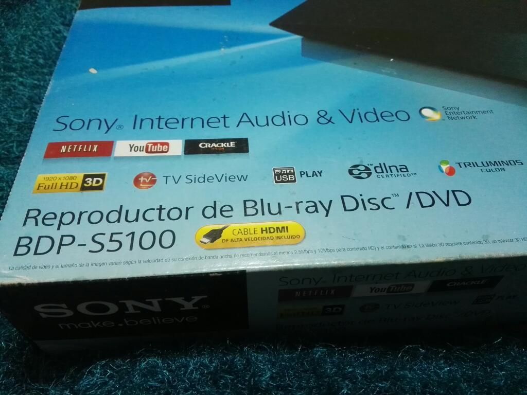 Bluray Sony en Caja 3d Fhd Salida Coaxia