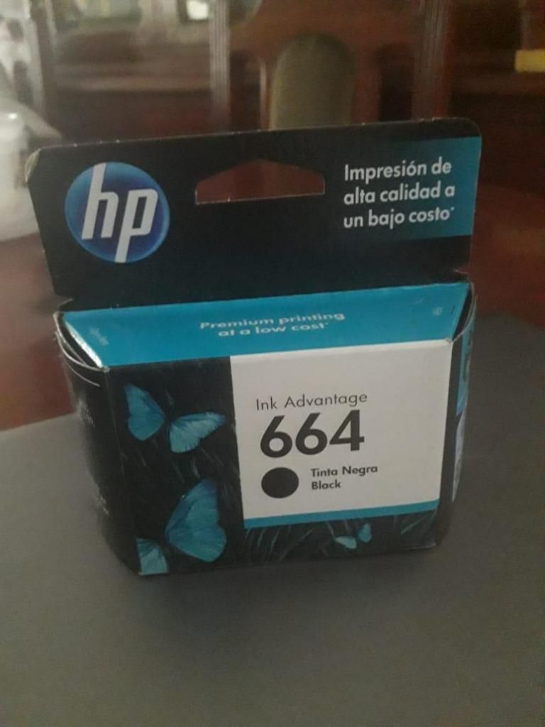 Tintas para impresoras HP 664 color Negro