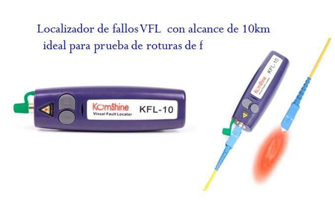 VFL 10 KM localizador de fallos de fibra óptica