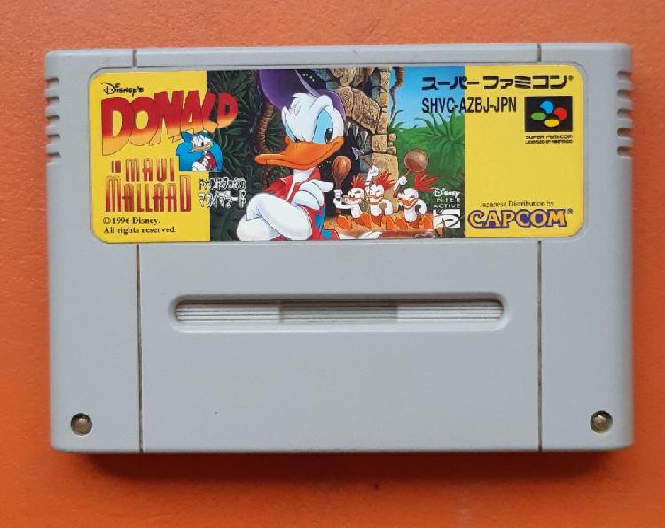 Snes Pato Donald Maui Mallard Original Japones.