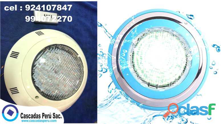 luz LED acuatica para piscinas, estanques, piletas