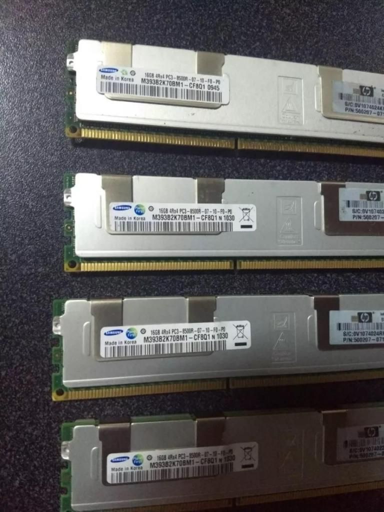 Memorias RAM DDR3 PARA SERVIDOR XEON 16 GB 4Rx4 PC3. /SOMOS