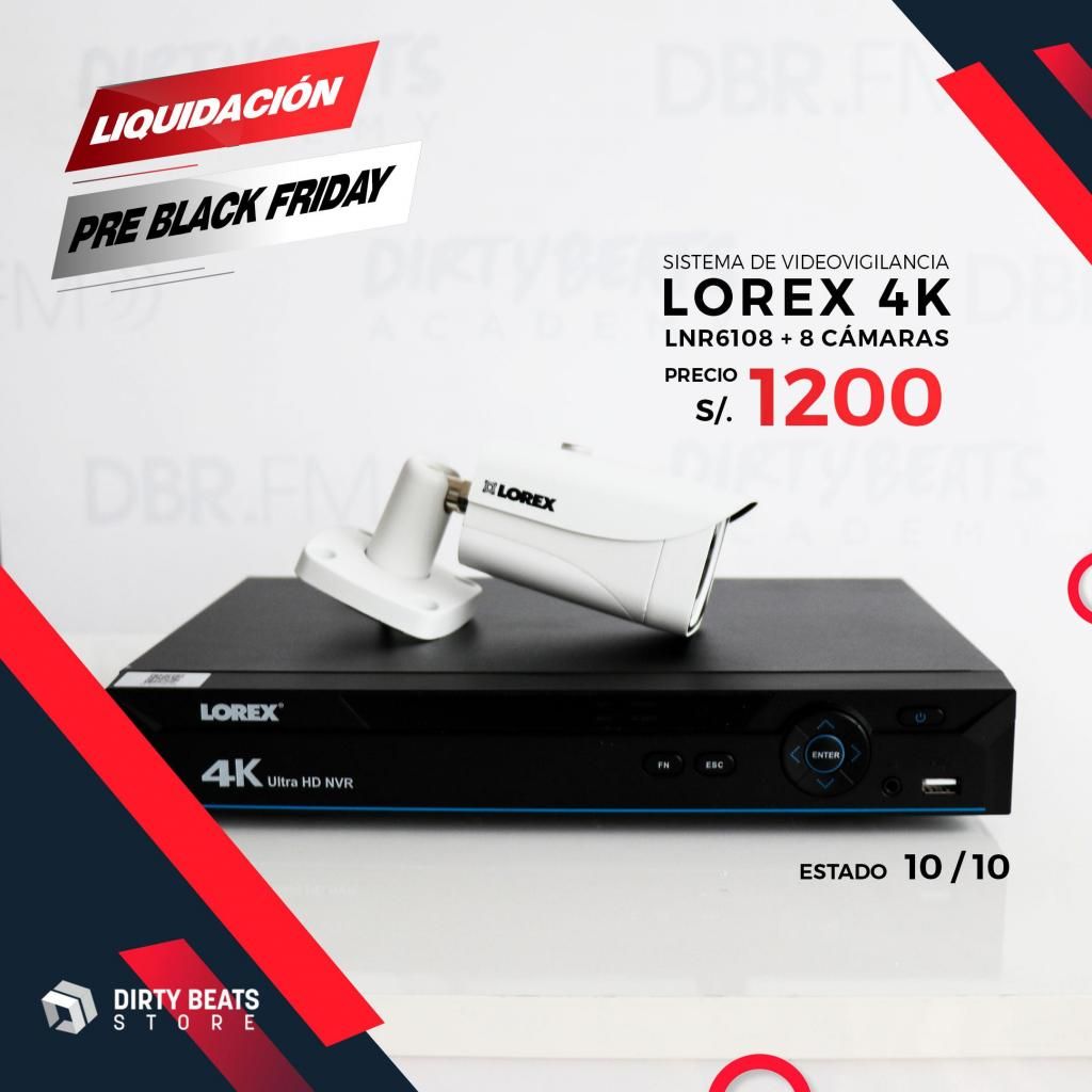 Sistema de videovigilancia Lorex 4K LNR