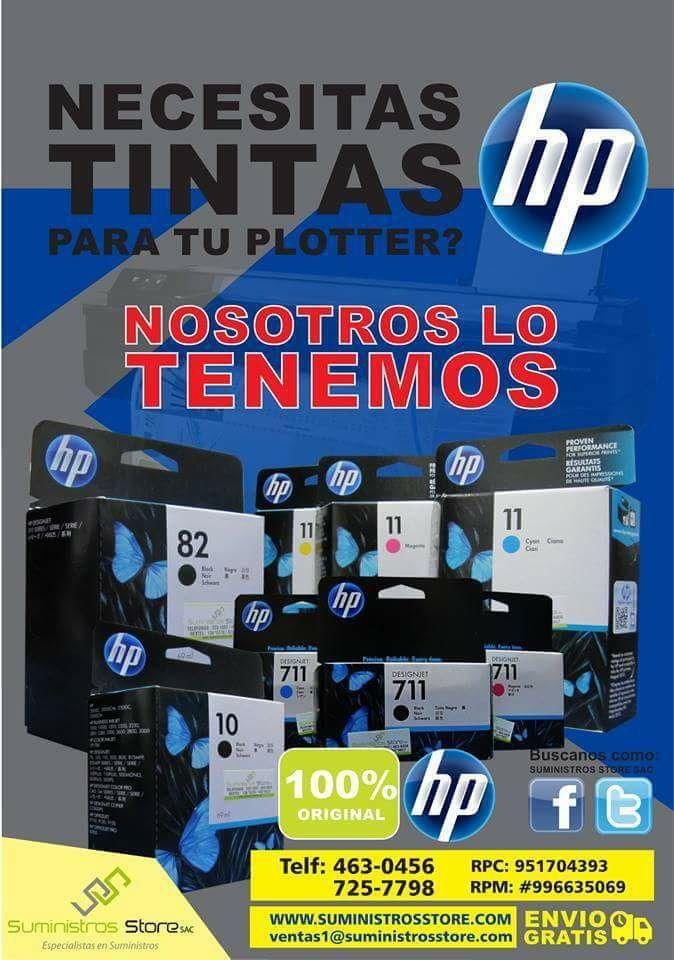 TINTAS PARA PLOTTER HP Y EPSON ORIGINALES DELIVERY 