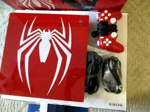 Ps4 Pro 1tb Spider-man Console Edición Limitada Roja