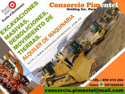 Alquiler Excavadora s/Ruedas Oruga Tractor D7 y D8 Perú