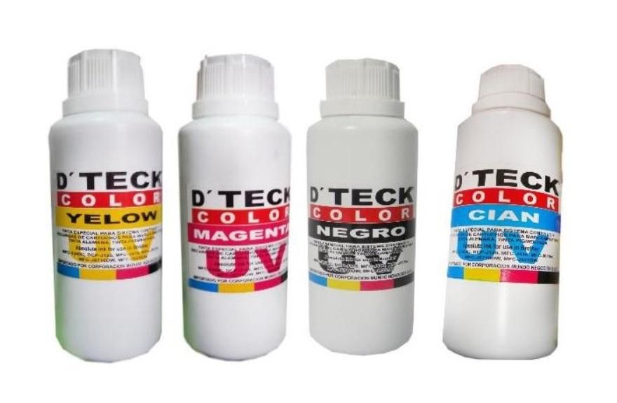 Dteck Color Tinta Color Black UV 1/4L para Epson