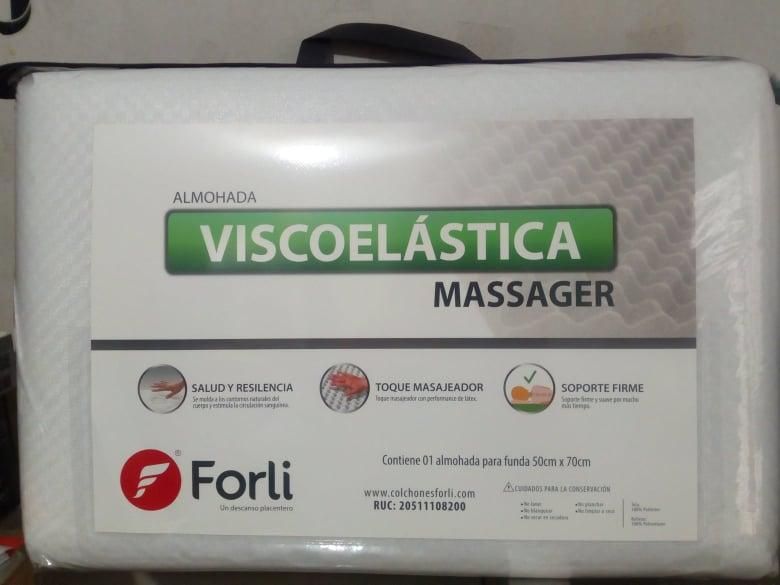 almohada viscoelastica massager 50x70cm grande nuevos