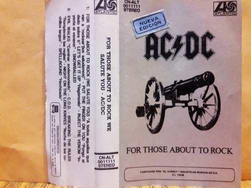 Avpm Ac/dc For Those About To Rock Cassette Hard Rock