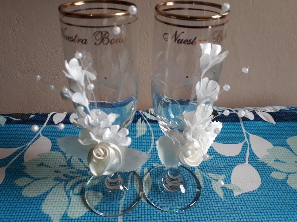 Copas para brindis de novios