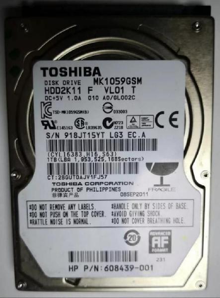 Disco Duro 1 Terabyte 1000gb Toshiba