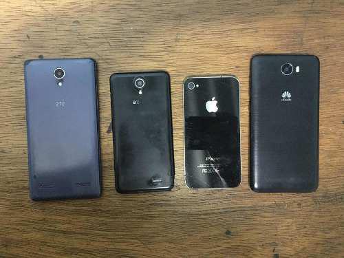 Vendo 4 Smartphone Con Detalle iPhone, Huawei, Zte Y Azumi