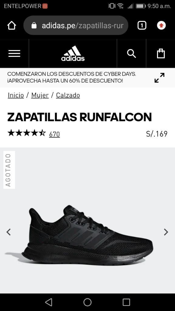 Zapatillas Adidas Runfalcon Negras