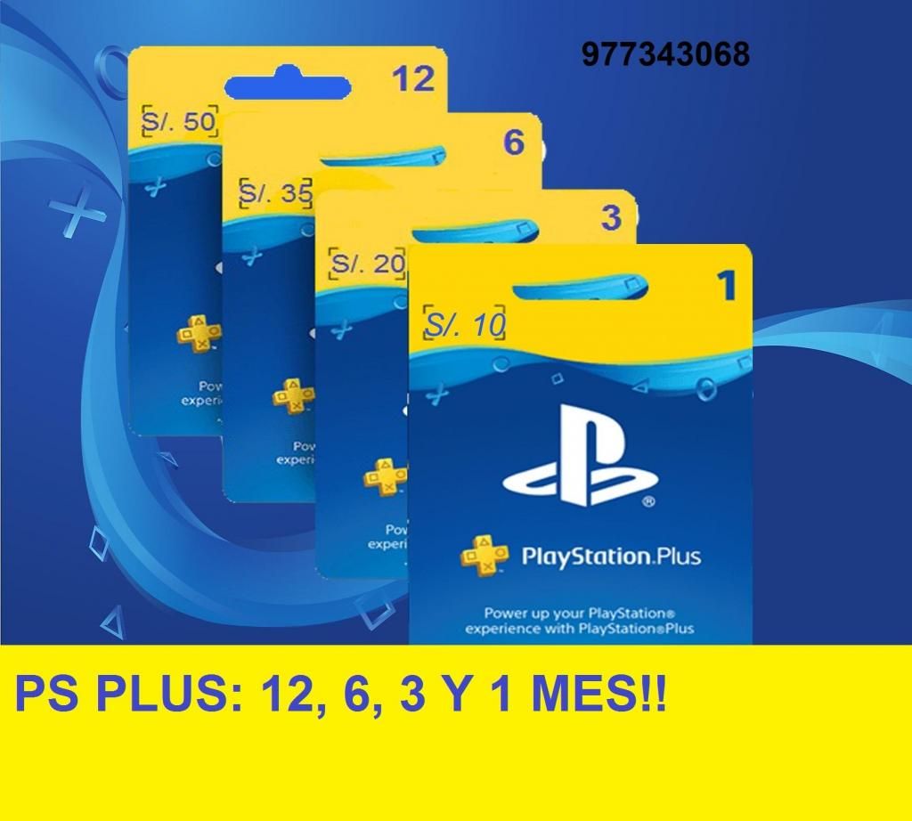 PlayStation Plus: 12 meses