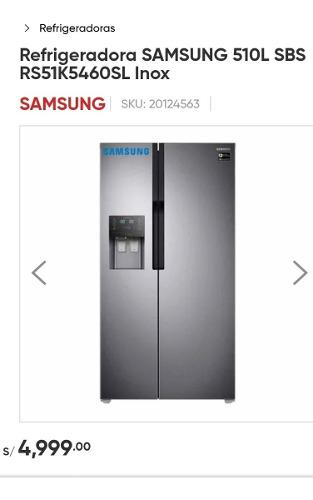 Refrigeradora Samsung 600lt Rs51k5460sl Nuevo