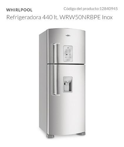 Refrigeradora Whirlpool 440.lts Nuevo Con Dispensador