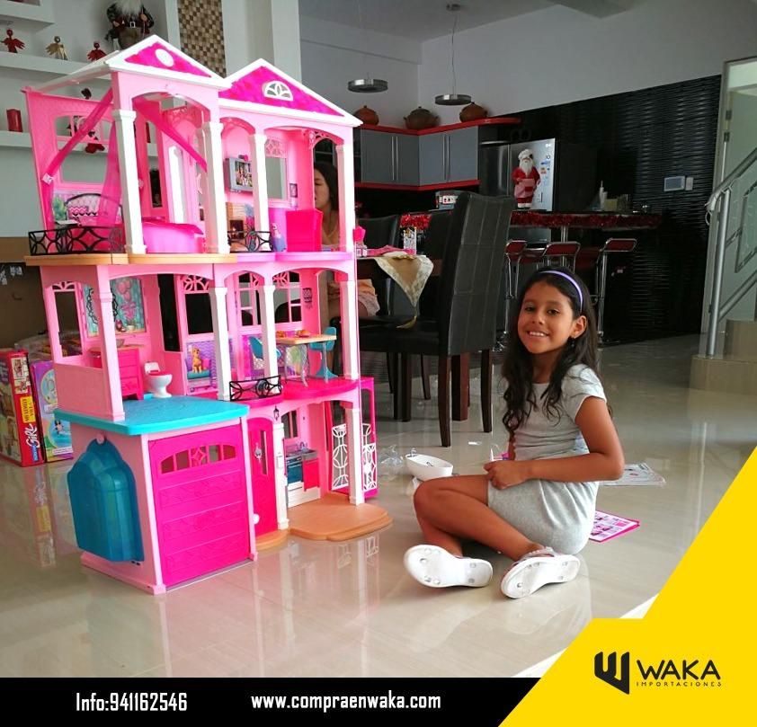Casa Barbie Mattel 3 Pisos con Accesorios, Nuevo Original