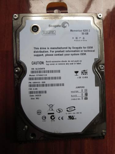 Disco Duro / Hd / Ide De 50 Gb Seagate Al 100 % Para Laptop