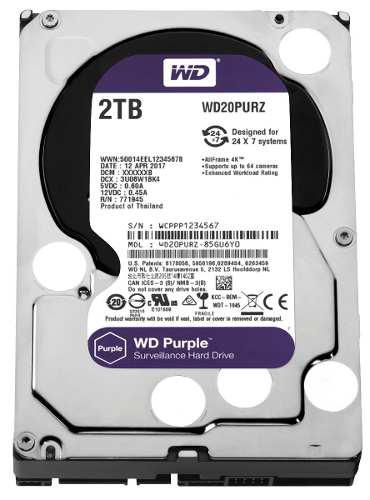 Disco Duro Western Digital Purple Wd20purz, 2 Tb