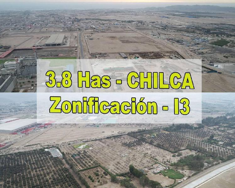 Ocasión Vendo Terreno Industrial de 3.8 Has en Chilca.