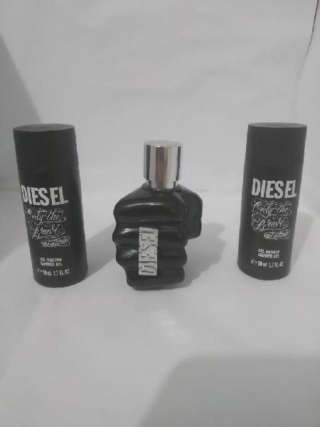 Paquete Perfume Diesel Only the brave 50ml 2 shower gel