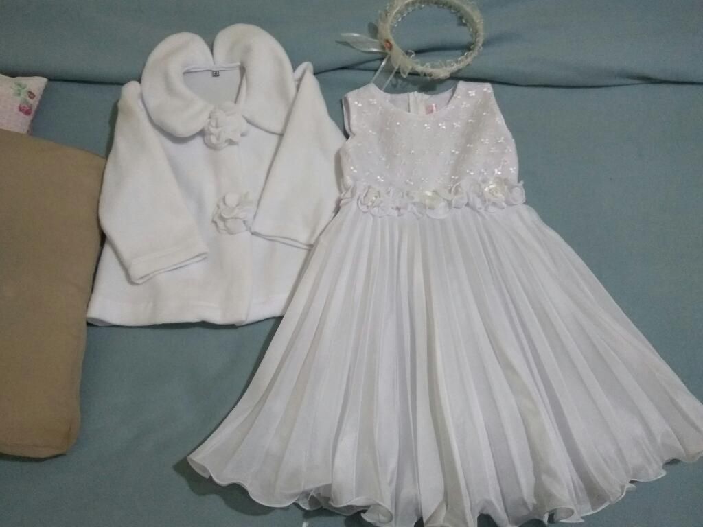 Vestido Blanco Niña Talla 4