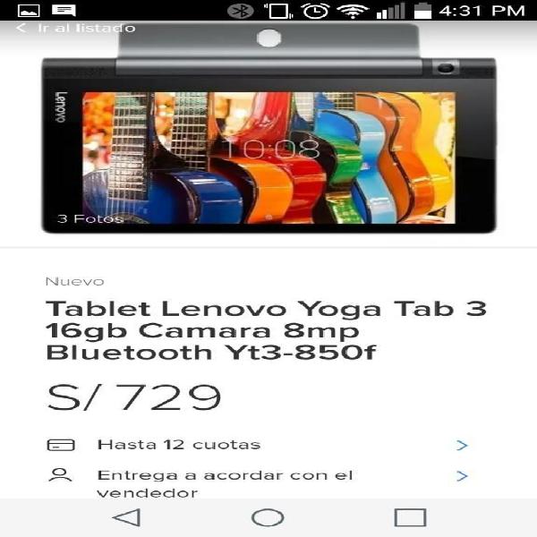 Table Lenovo Yoga Nuevo