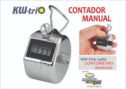 Contador Manual Metalico Kwtrio 2450
