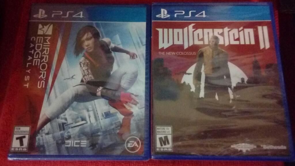 Mirror Edge Y Wolfstein 2 Ps4