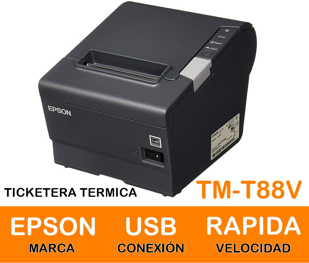 OCASION TICKETERA TERMICA EPSON TM-T88V PUERTO USB