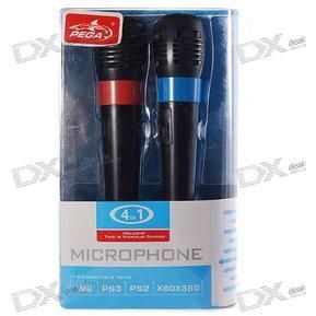Oferta: Micrófono USB Karaoke PEGA_ pack de 2 micrófonos