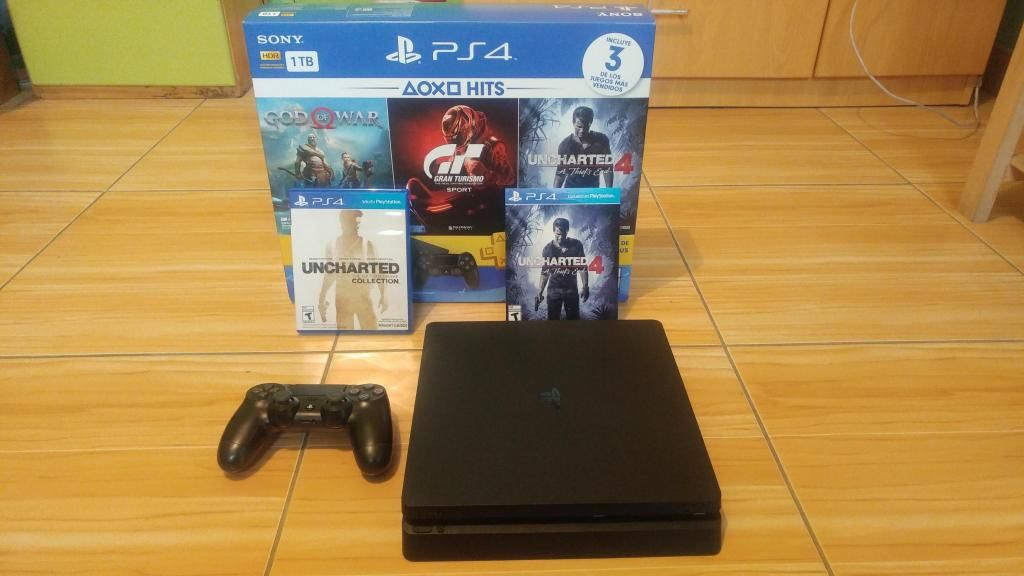 Ps4 Playstation 4 Slim - 1 TB - Negro - Coleccion Uncharted