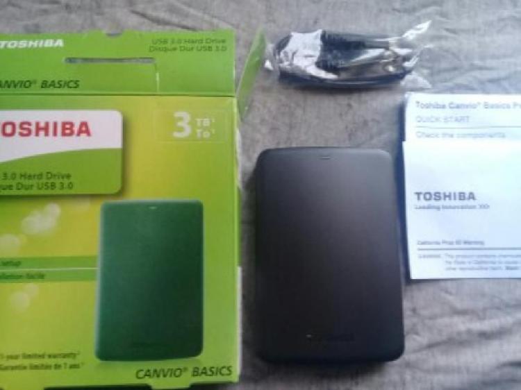 Disco Duro Portatil 3 Terabite Toshiba