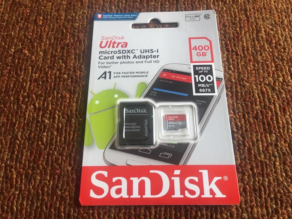 Memoria Micro Sd Sandisk 400gb Original Nuevo Y Sellado