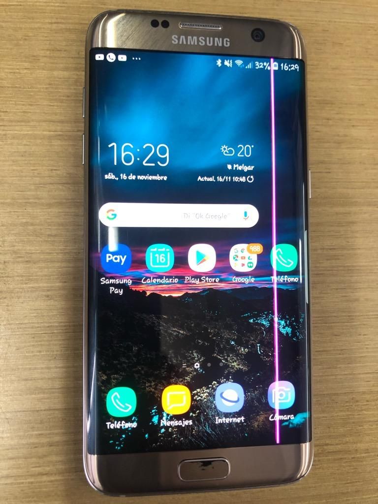 Vendo Samsung S7 Edge con Detalle Linea
