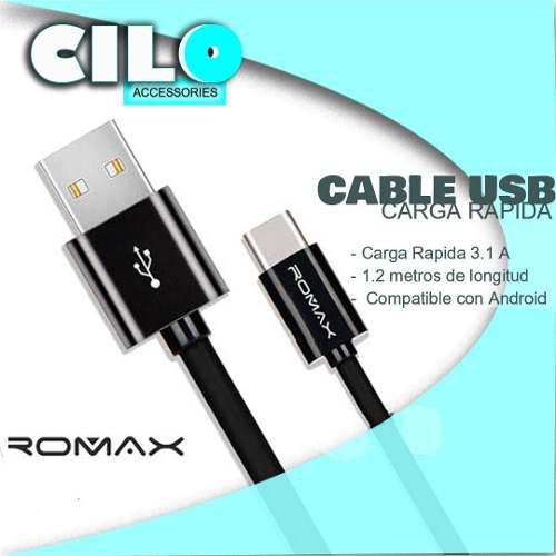 Cable De Datos, Carga Rápida Romax 3.1 A