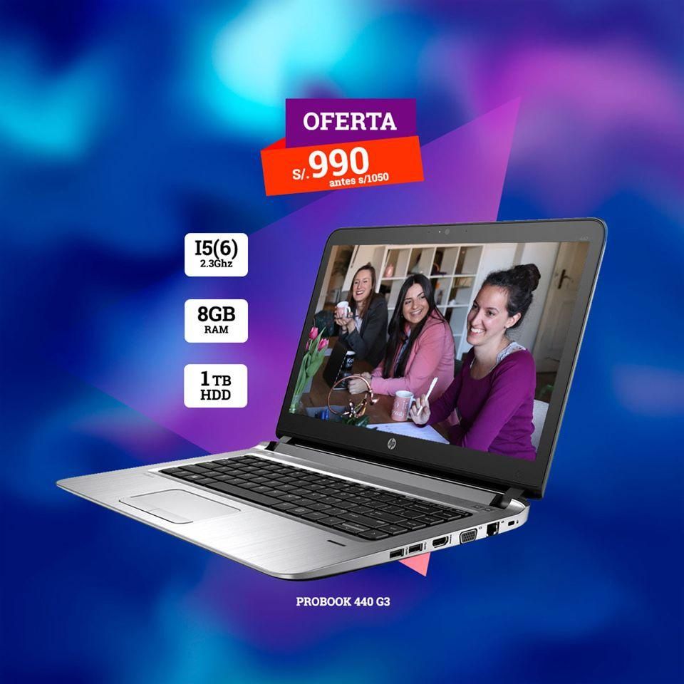 Laptop Hp Probook 440 g3 Core i5 2.3 ghz 6ta generación