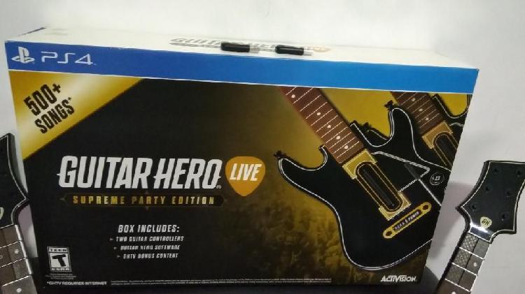 Ps4 Guitar Hero 2 Guitarras Juego