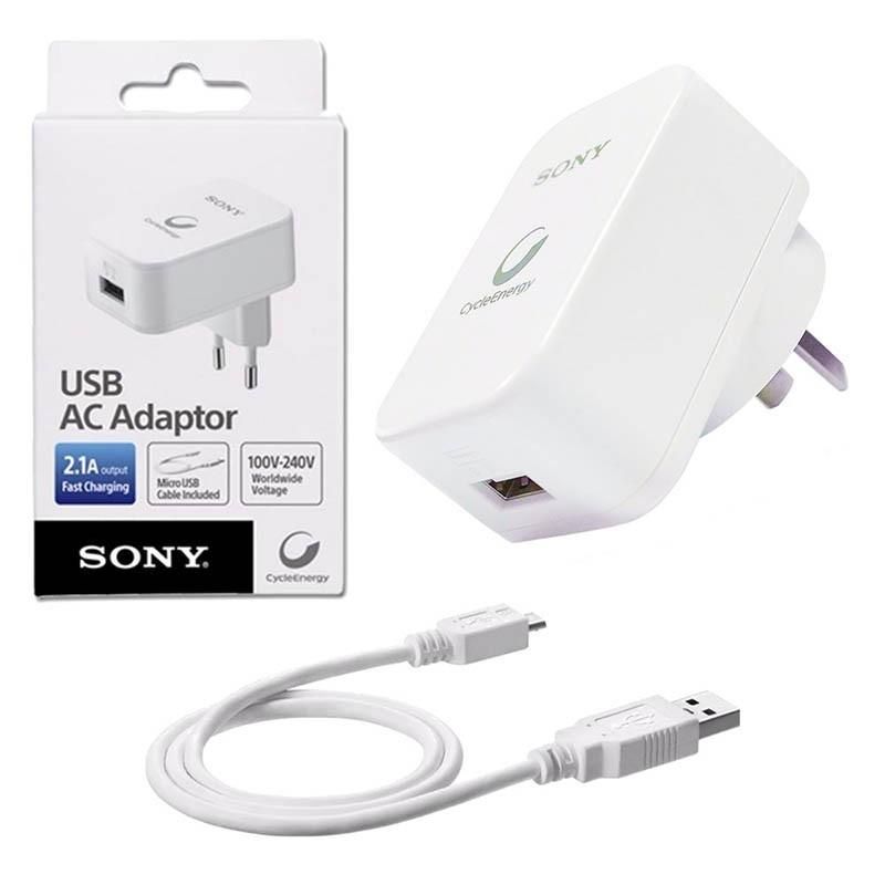 OFERTA! Cargador Sony Cable Usb Ac/ Cpad2carga Rapida 2.1a