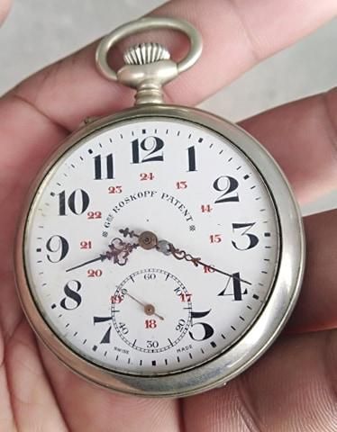 Reloj De Bolsillo Roskopf Original 2 Perillas
