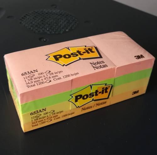 Post-it 3m Notitas Pack De 1200 Hojas En 5 Colores Primavera