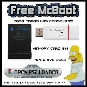 Memory Card Ps2 Freemcboot, Juegos Digitales Ps2 A / Un Sol
