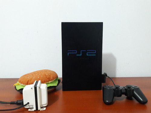 Playstation2 + 1 Mando + Porta Discos De Hamburguesa