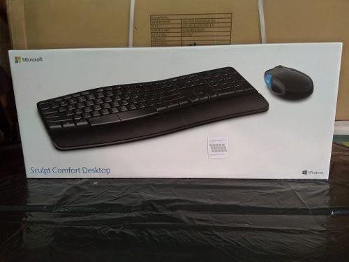 Kit De Teclado Y Mouse Inalámbrico Microsoft Sculpt Comfort