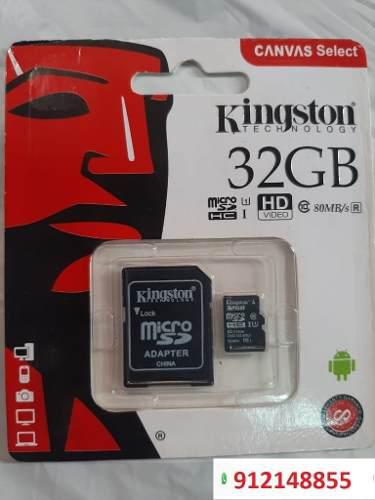 Memoria Micro Sd 32gb Clase 10 80mb/s Kingston Original