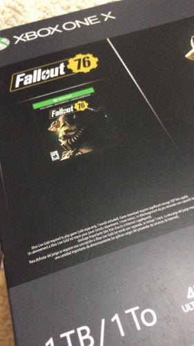 Xbox One X Edicion Fallout76