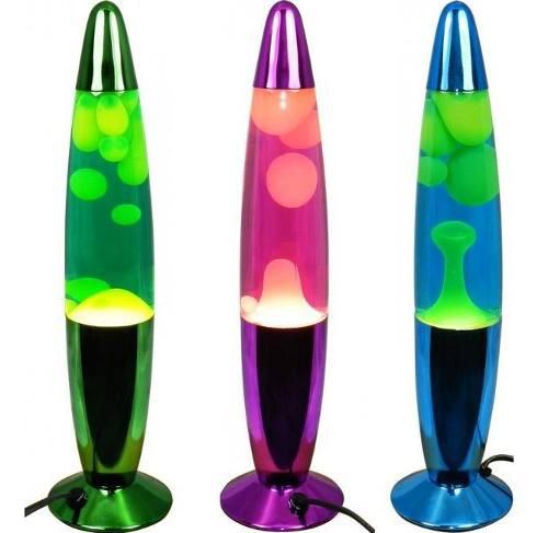 Lámpara De Lava De Decoración Luces De Colores 42 Cm
