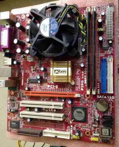 Placa Pc Chips P29g V 1.0 +dual Core+cooler+2gbram C/detalle