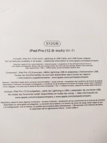 iPad Pro 12.9 Wifi 512gb Nuevo
